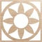 Ekena Millwork Blume Wood Fretwork Pierced Ceiling Medallion, Alder, 32"OD x 11 1/8"ID x 1/4"T CMWP32X32X0250BLAL - alternate 1